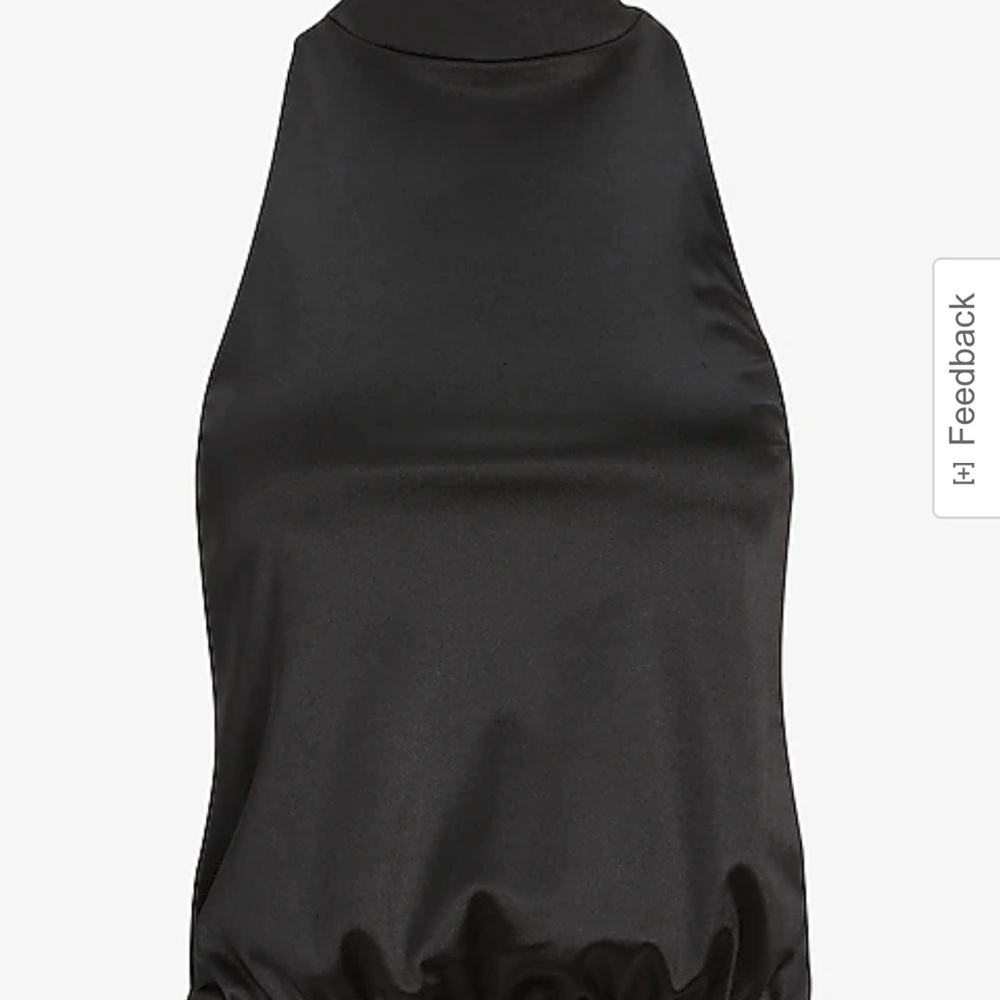 EXPRESS NWT Satin Mock Neck Tank sz L